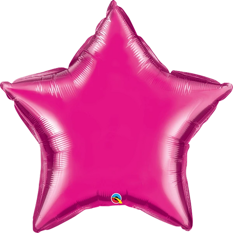 Star Metallic Magenta (Helium) - 36 Inches