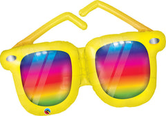 Rainbow Striped Sunglasses (Helium) - 42 Inches