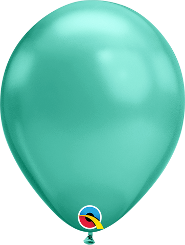 Chrome® Green Latex Balloon (Helium/Air Filled) - 11 Inches