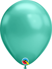 Chrome® Green Latex Balloon (Helium/Air Filled) - 11 Inches