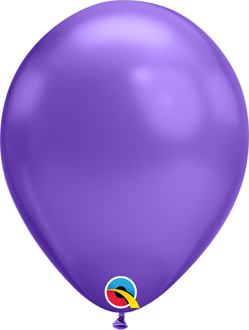 Chrome® Purple Latex Balloon (Helium/Air Filled) - 11 Inches