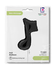 Music Note Single Black (Helium) - 35 Inches