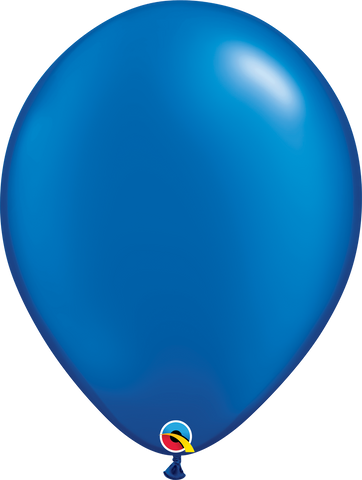 Pearl Sapphire Blue Latex Balloon (Helium/Air Filled) - 16 Inches