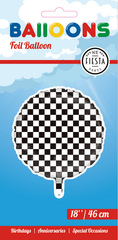 Checkered Pattern(Helium) - 18 Inches