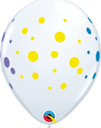 Colourful Dots Latex Balloon (Helium/Air Filled) - 11 Inches