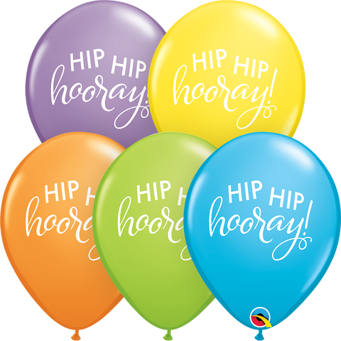 Simply Hip Hip Hooray Latex Balloon (Helium/Air Filled) - 11 Inches