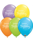 Simply Happy Birthday Latex Balloon (Helium/Air Filled) - 11 Inches