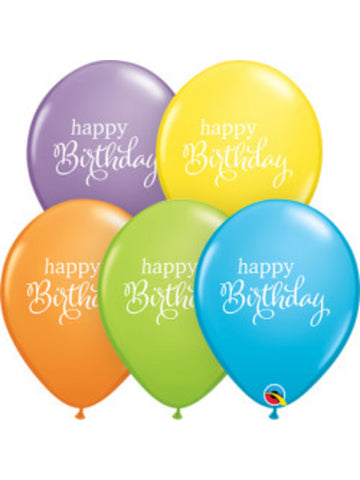 Simply Happy Birthday Latex Balloon (Helium/Air Filled) - 11 Inches