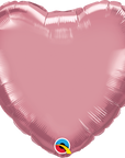 Heart Chrome® Mauve (Helium) - 18 Inches