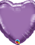 Heart Chrome® Purple (Helium) - 18 Inches