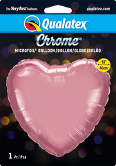 Heart Chrome® Mauve (Helium) - 18 Inches