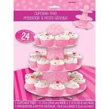 Paper Cupcake Tree Cupcake Party Pink-1pc