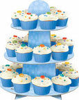 Paper Cupcake Tree Cupcake Party Blue-1pc