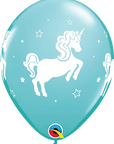 Whimsical Unicorn Latex Balloon (Helium/Air Filled) - 11 Inches