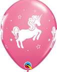 Whimsical Unicorn Latex Balloon (Helium/Air Filled) - 11 Inches