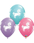 Whimsical Unicorn Latex Balloon (Helium/Air Filled) - 11 Inches