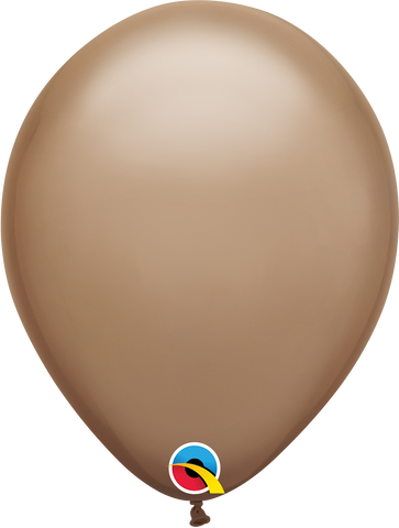 Mocha Brown Latex Balloon (Helium/Air Filled) - 11 Inches