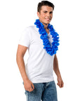 Hawaiian Flower Lei Neon Blue- 1Pc