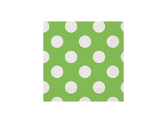 Paper Napkins 16cm*16cm Polka Dot Lime Green - 16pc