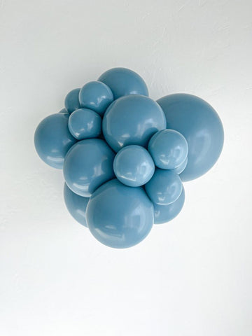 Pastel Blue Slate Balloon (Helium/Air Filled) - 17 Inches