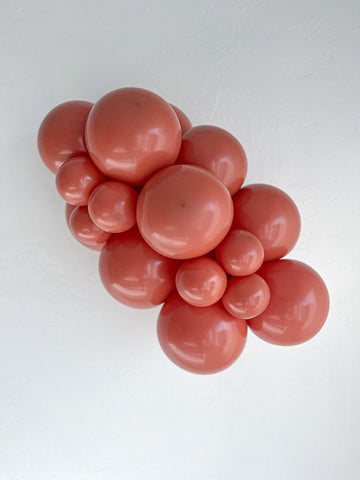 Pastel Burnt Orange Balloon (Helium/Air Filled) - 17 Inches