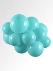 Caribbean Blue Latex Balloon (Air Filled) - 5 Inches