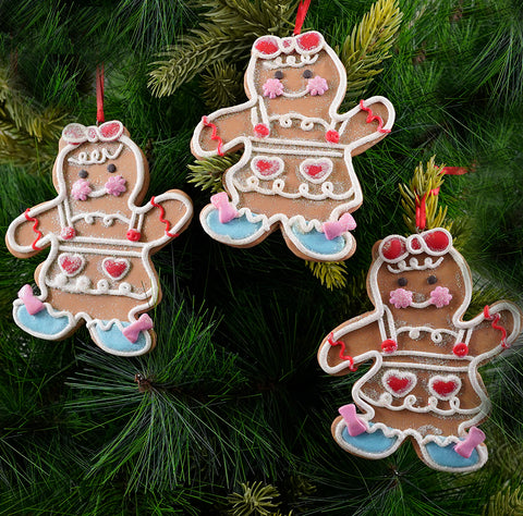 Cookie Girl Soft Ceramic Ornament- 1Pc