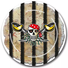 Paper Plates 9 Inches Pirates- 8 Pc