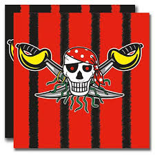 Paper Napkins 33cm*33cm Pirates Theme - 16pc