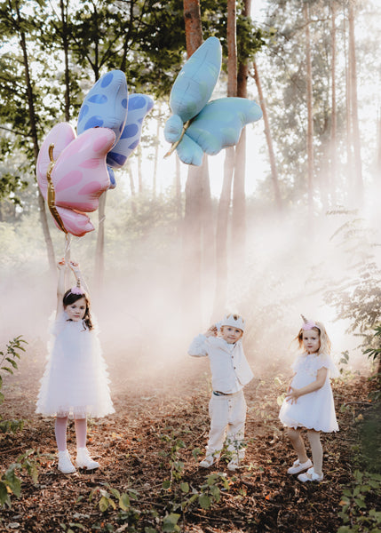 Foil Balloon Butterfly Blue 69x69 cm