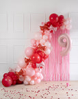 Foil Balloons for Garlands Bows Red 25.5x25 cm