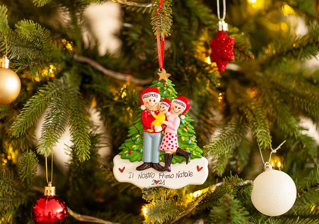 Personalised Ceramic Resin Ornament Now we are 3-1 pc
