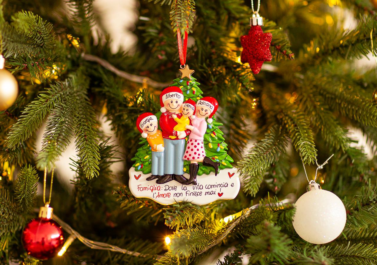 Personalised Ceramic Resin Ornament Now we are 4-1 pc
