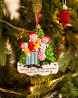 Personalised Ceramic Resin Ornament Now we are 4-1 pc
