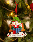 Personalised Ceramic Resin Ornament  Christmas bench for 3-1 pc