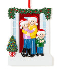 Personalised Ceramic Resin Ornament  Christmas door for 3-1 pc