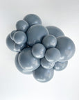 Pastel Grey Smoke Balloon (Helium/Air Filled) - 17 Inches