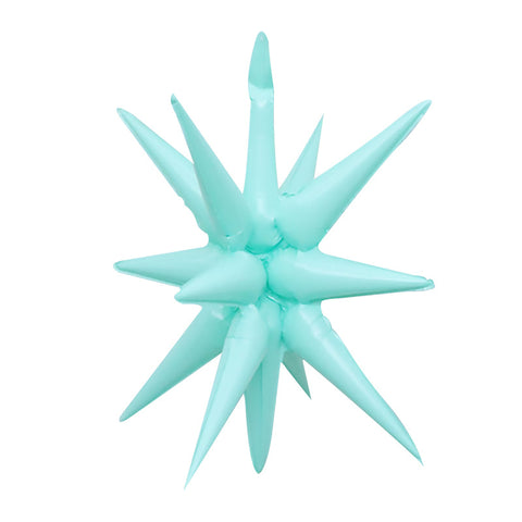 Neon Ice Blue Starburst (Air-Filled)- 21 Inches