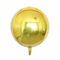 Orbz Gold 4D Balloons (Helium/Air-filled) - 22 Inches