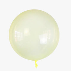 Bubble Clear Yellow (Helium) - 18 Inches