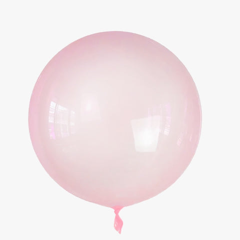 Bubble Clear Pink (Helium) - 18 Inches