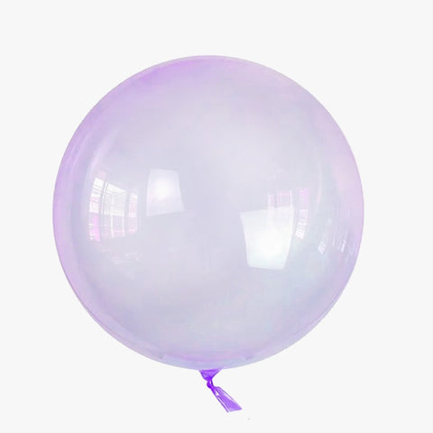 Bubble Clear Lilac (Helium) - 18 Inches