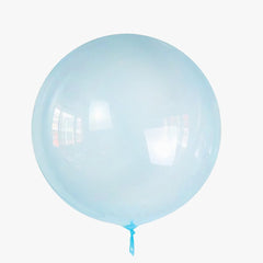 Bubble Clear Blue (Helium) - 18 Inches