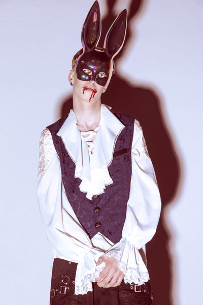Bunny Mask Black 16.5x34cm, black