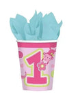 Paper Cups 220 ml One Wild Girl- 8 Pc
