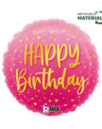 Happy B-Day Pink Balloon