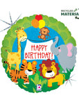 Jungle Animals Birthday Holographic (Helium)- 18 Inches