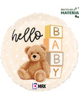 Hello Baby Teddy Bear (Helium)- 18 Inches