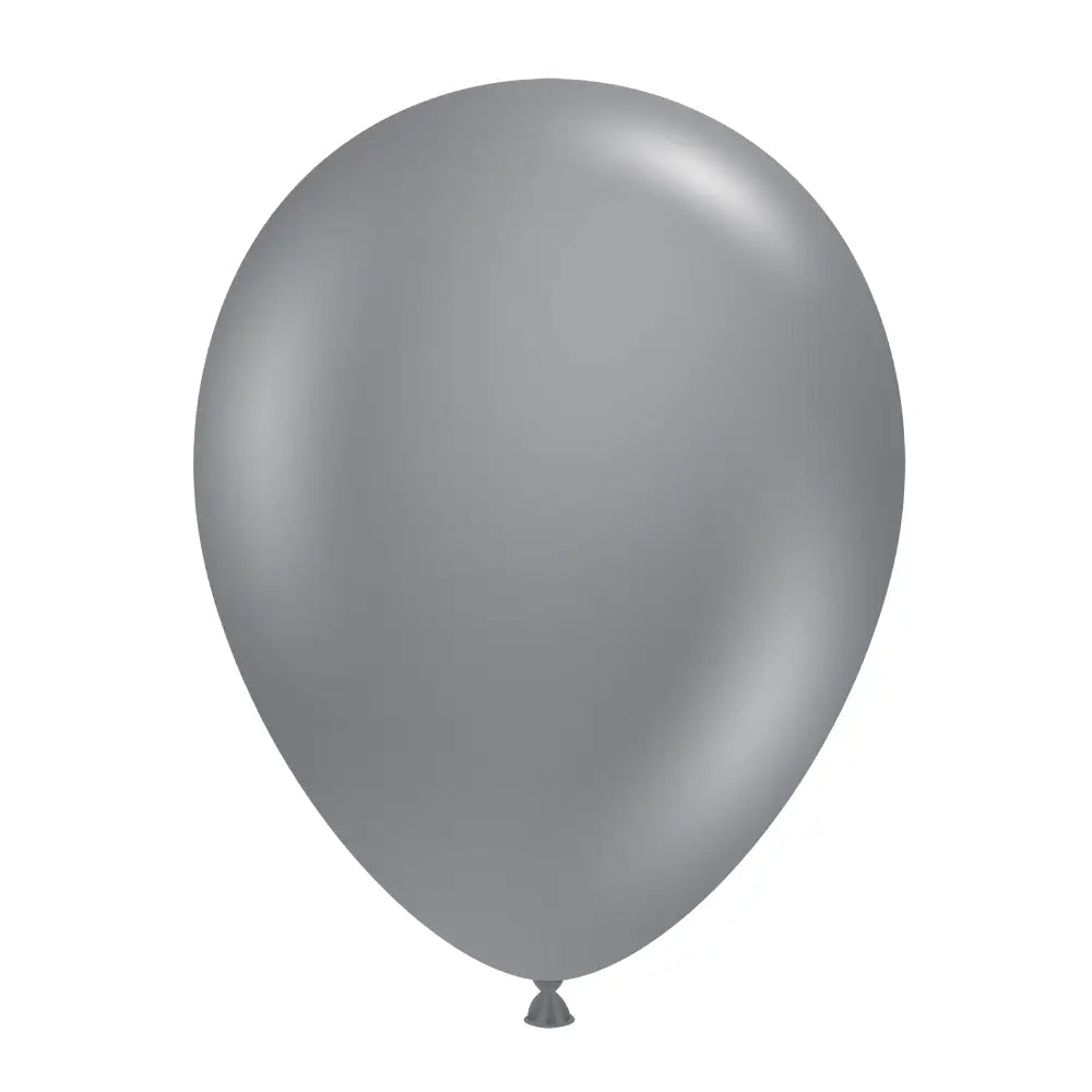 Pastel Grey Smoke Latex Balloon (Helium/Air Filled) - 11 Inches