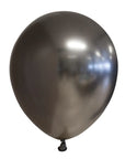 Mirror Space Grey Latex Balloon (Helium/Air Filled) - 12 Inches